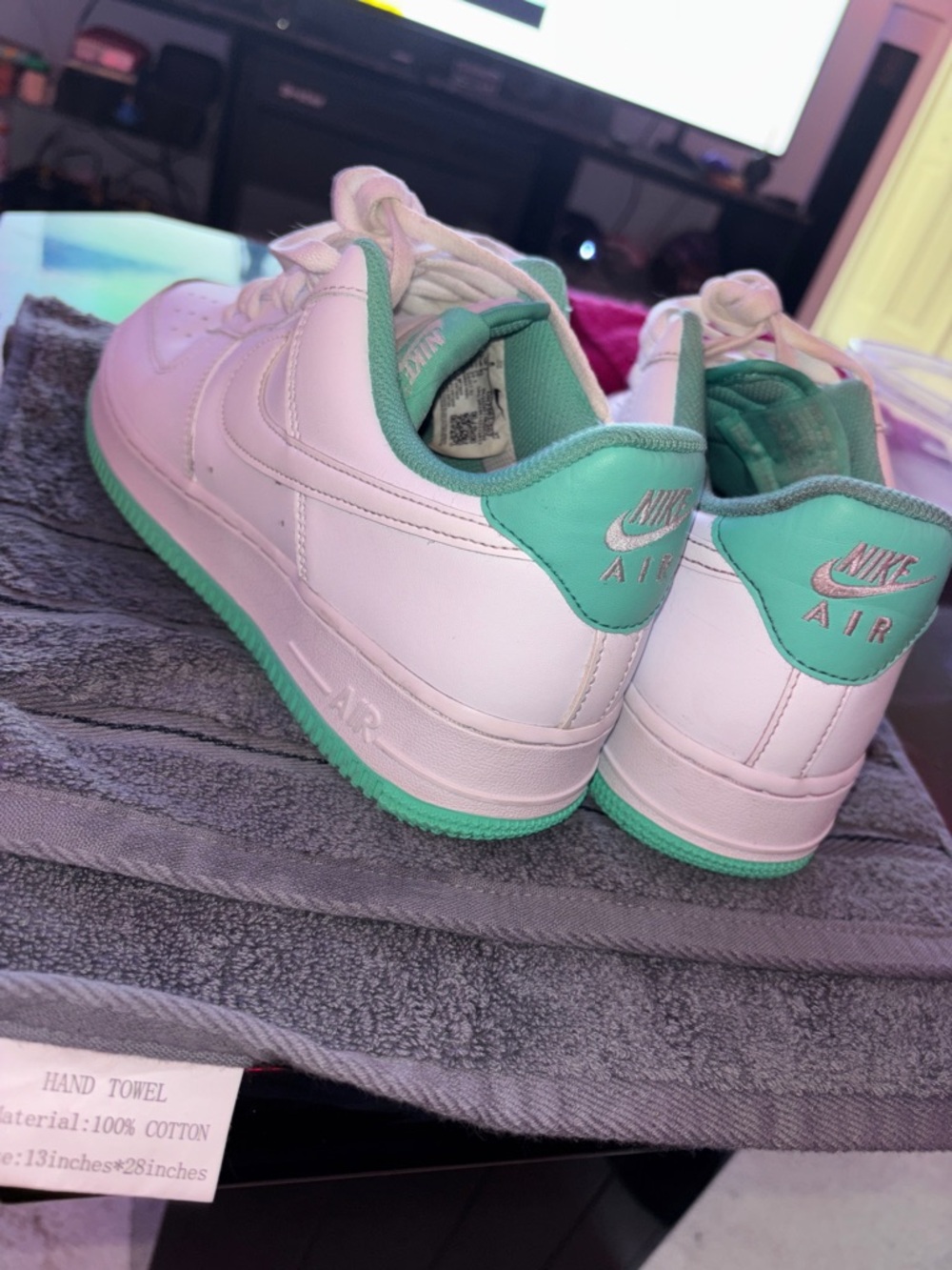 Air force 1 ‘07 white light Menta sneakers - Picture 3 of 5